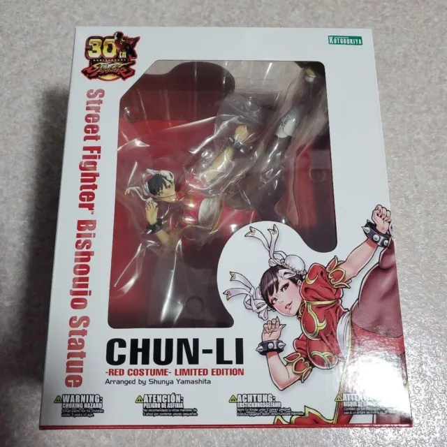 Chun-Li Figure 1/7 Street Fighter 30th Anniversary Red Costume Kotobukiya New