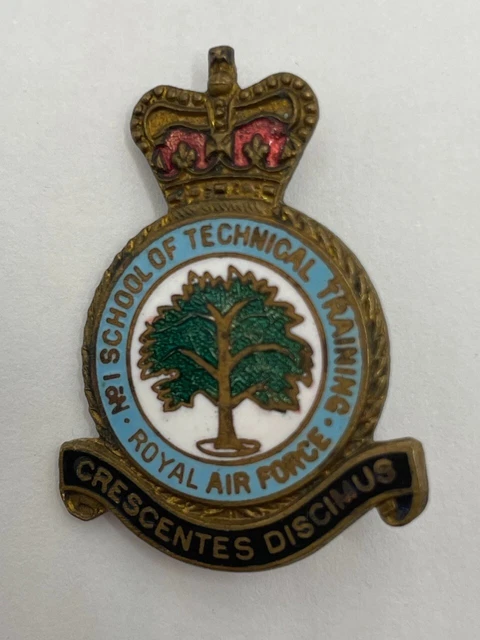 Raf Qc Lapel Badge - School Of Technical Training