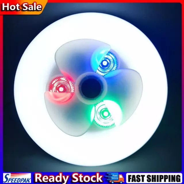 Deckenleuchter 60W Deckenventilator-Lampe RGB für Esszimmer Foyer (Weiß) Hot