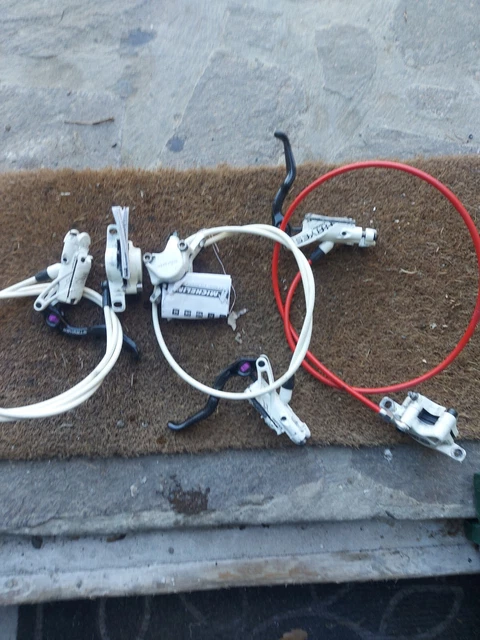 Set Freni A Disco Idraulici MTB Per Bici Elettriche E Mountain Bike | Doppio Pistone Con Rotore 160 Mm E Adattatore IS/PM Universale