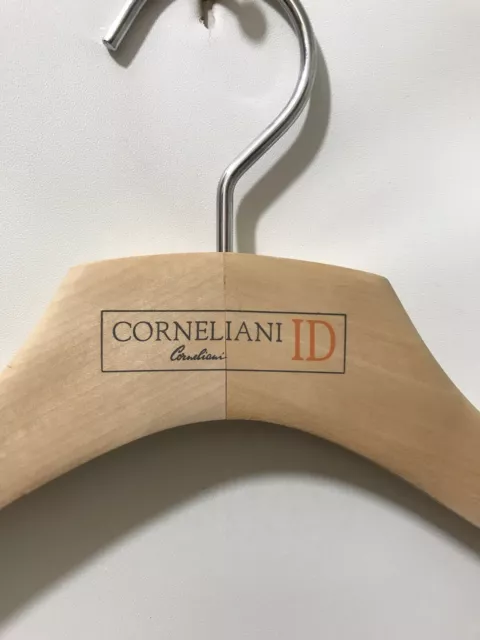 Corneliani ID Chic Wooden Hanger Size 52/42 Marked, Large, Lucky sale!