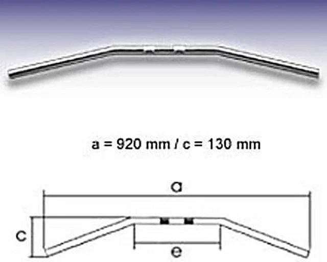 Guidon FEHLING - Drag-Bar Large 1 pouce, L:92 cm, (#8918) avec encoche, par ex.