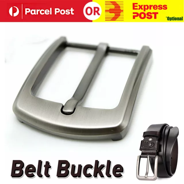 40mm Single Belt Pin Leather Waist Strap Belt Zinc Alloy Metal Buckle For Men