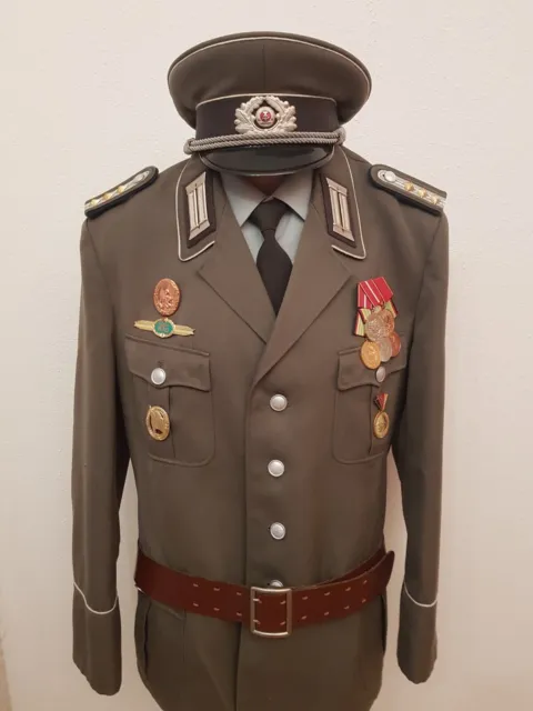 DDR - Uniform der NVA - Landstreitkräfte, Stabsfähnrich, Größe 56, XXL, 4