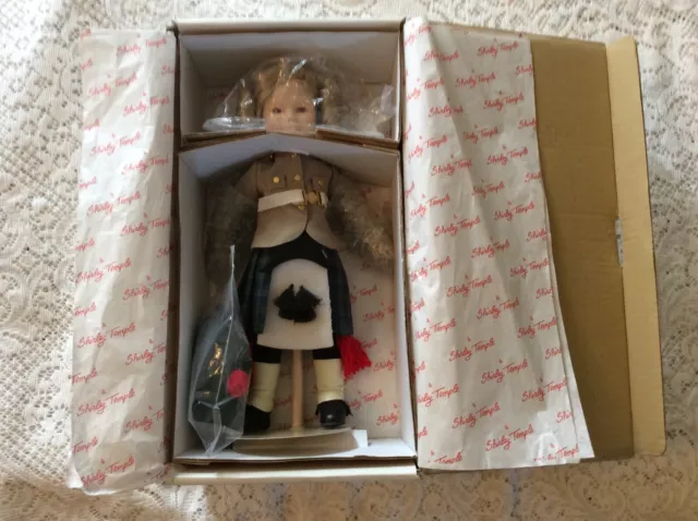 Shirley Temple-Dolls of the Silver Screen-Wee Willie Winkie NIB Danbury Mint