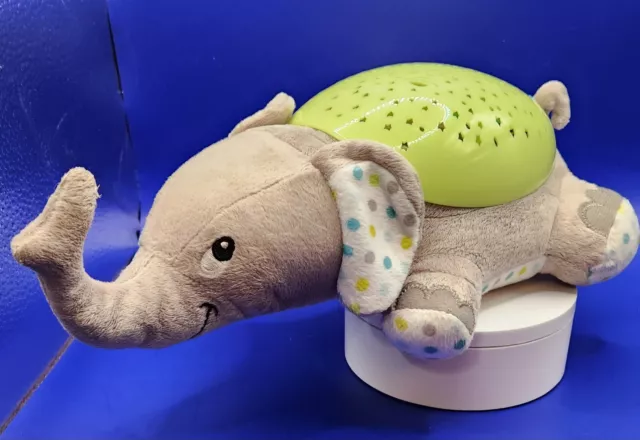 SwaddleMe Slumber Buddies Plush Elephant Musical Night Light White Noise ~ Gray