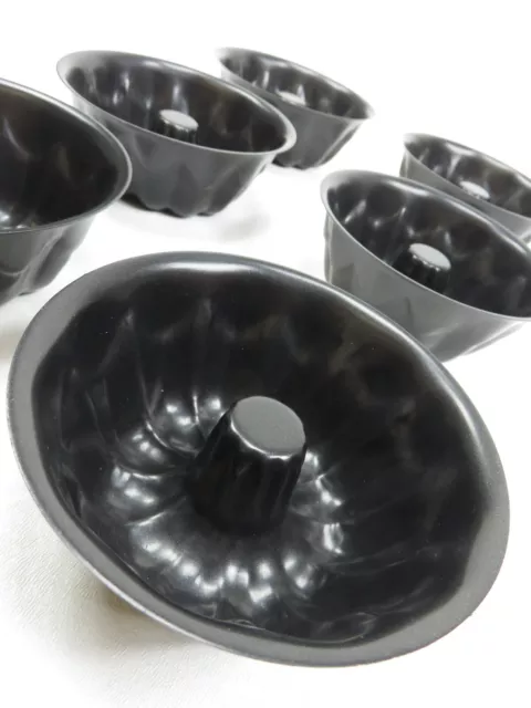 6 Piece Mini Bundt Cake Pans Molds Baking Individual Non-Stick CC1F2306 2