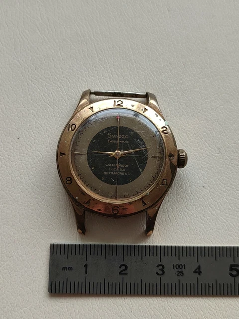 Cadran De Montre Pour Calibre JEJ 23D BOMBER 17 Rubis - Incabloc - Horlogerie - Neuf