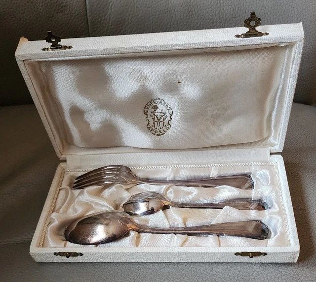 Ménagère Apollo En Métal Argenté - Couverts Louis XV - Fourchettes, Cuillères, Couteaux