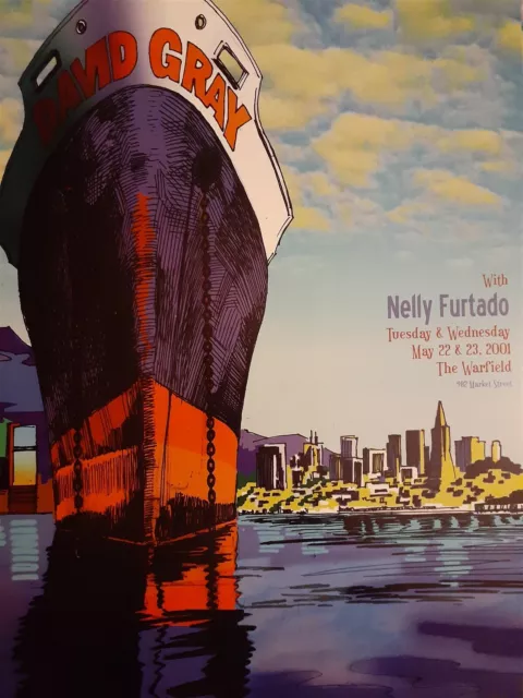 Mint David Gray Nelly Furtado Warfield Poster Fillmore