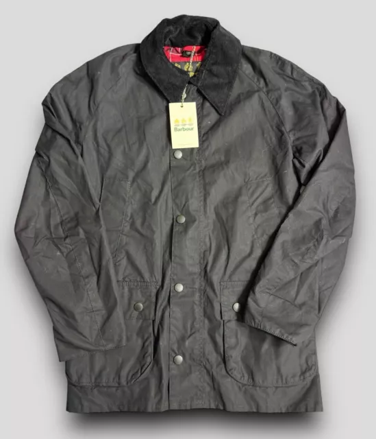 Barbour Ashby Wax Jacket Men’s XS Black