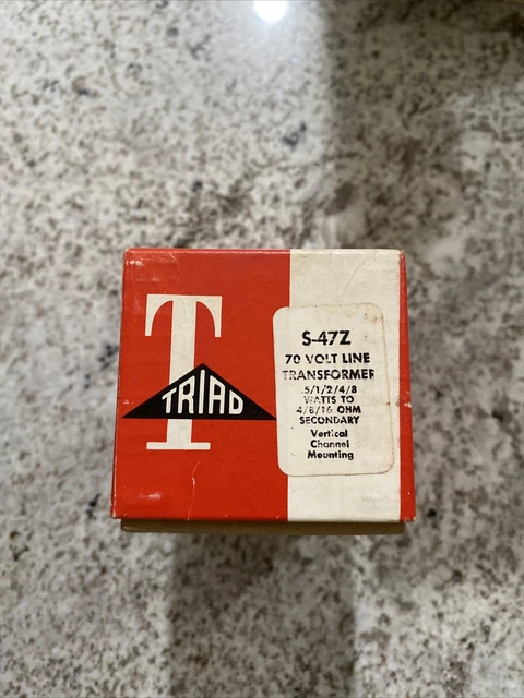 TRIAD S-47Z LINE Teansformer New In Original Box $13.95