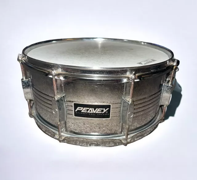 Peavey Steel 14” x 6.5” 8 Lug Snare Drum Vintage