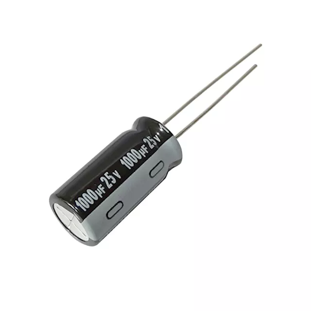 5x Electrolytic Capacitor 1000µf 25v 85° 10x20 Vertical Leading Wires Radial_ 2