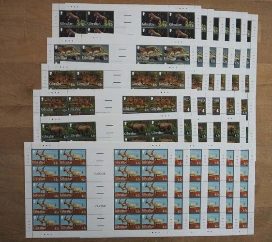 2012 Gibraltar; 120 Serien Tiere, MiNr. 1508/13, postfrisch/MNH, ME 780,-