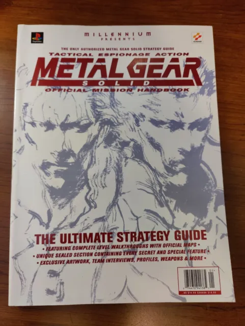 Metal Gear Solid Official Mission Handbook Strategy Guide Millenium PS1