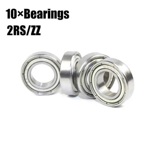 10pcs Deep Groove Ball Bearing Radial 680-6801 Rubber/Metal Seal 2RS/ZZ-ALL SIZE