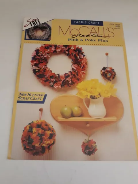 Coronas de tela sin costura McCalls Creates rosa y Poke Plus (i5)