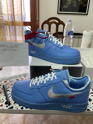NIKE X OFF White Air Force 1 MCA Blue 