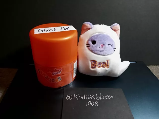 NEW 4-5" Gerik the Cat Ghost Squishmallow Halloween Mystery Capsule 2022