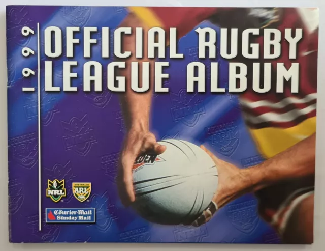 1999 Nrl – Courier Mail Official Rugby League Trading Card Album + Cards *Comple