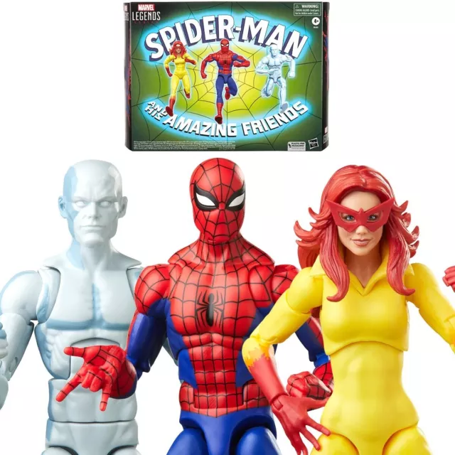 Hasbro Marvel Legends Spider-Man And His Amazing Friends Multi Pack Action Figs