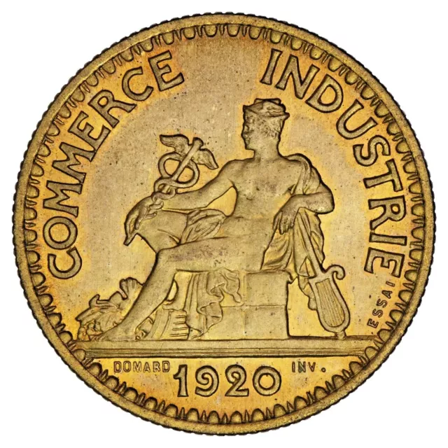 France 2 Francs 1920 pattern coin Chambre De Commerce UNC coin French