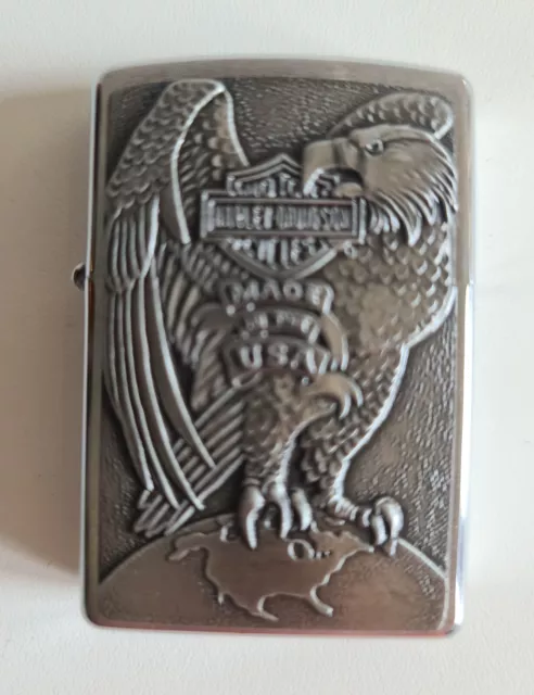 Zippo accendino Lighter Harley Davidson Eagle & Globe