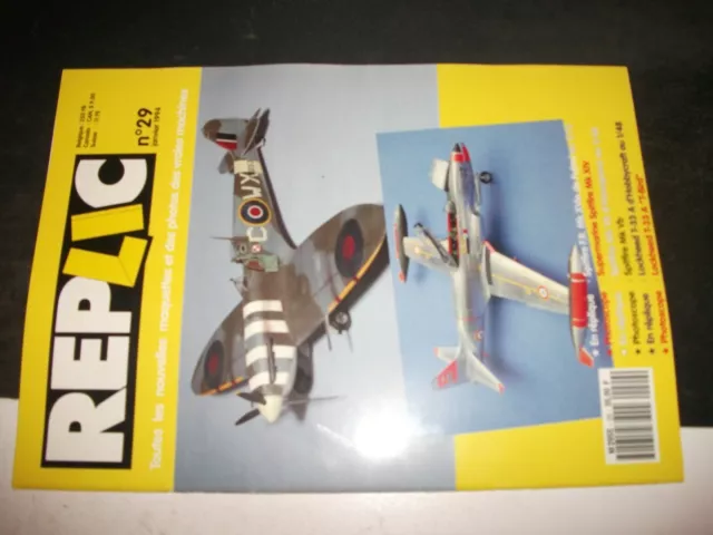 **f Revue Replic n°29 Spitfire MK XIV - Spitfire MK Vb - Lockheed T-33 T bird