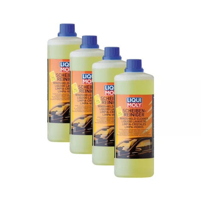 4x LIQUI MOLY 1514 Scheiben-Reiniger Konzentrat 1L