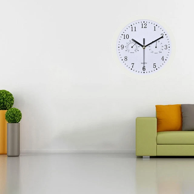 Areómetro de oficina para humedad no bordadizo reloj pared de cocina