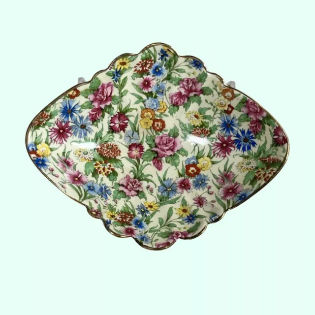 Royal Winton Grimwades Chintz Kew Small Nut Trinket Bowl 5 3/4" Vintage England