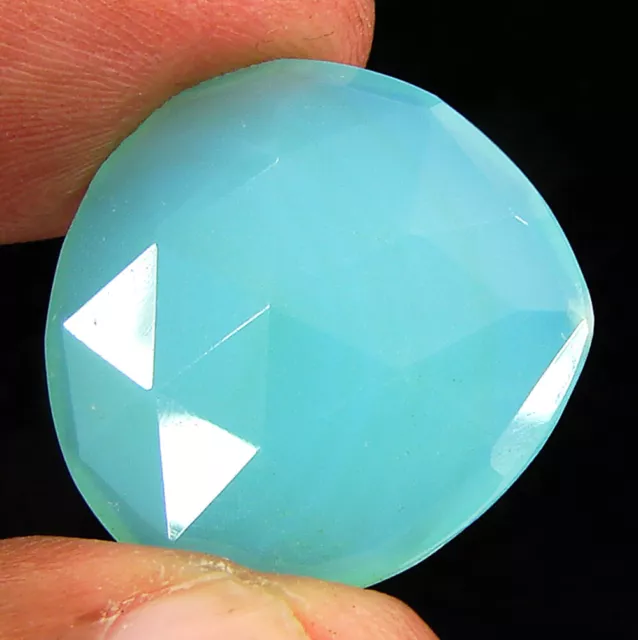 18.50 Ct Natural Blue Chalcedony Loose Gemstone Faceted Beautiful Stone - R3369 2