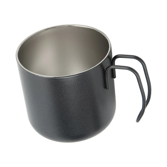 (Schwarz) Vakuumisolierte Kaffeetasse Leicht Zu Reinigen 350 Ml
