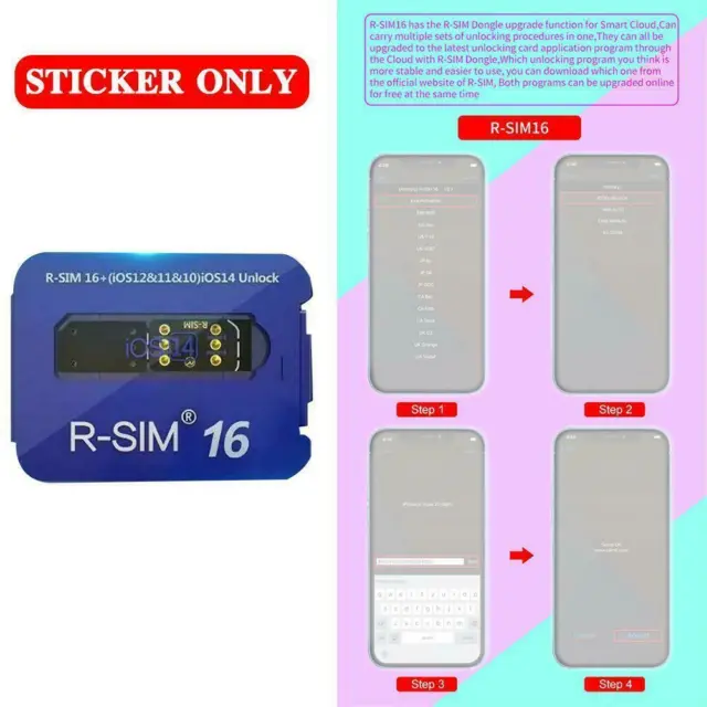 R-SIM16 Nano Unlock Rsim Card For Iphone 11 12 Pro 8 5G Xs Xr ios14 6s X B8B7 2
