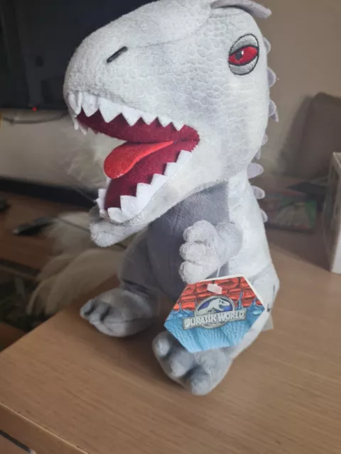 Universal Studios Park Jurassic World Grey T-Rex Dinosaur Plush Soft Cuddly Toy