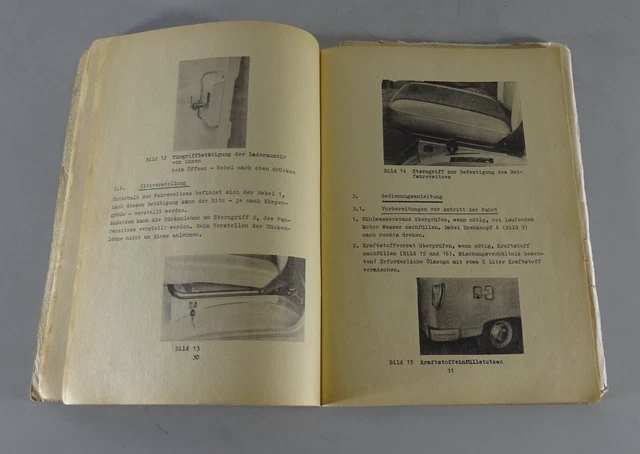 Betriebsanleitung / Handbuch Barkas B 1000 Kasten / Bus / Pritsche Stand 1972