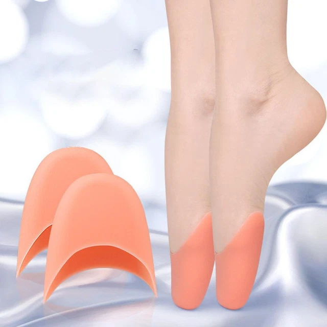 2PCS Toe Protector Silicone Gel Pointe Toe Cap Cover Protectors Pads Care G0M6