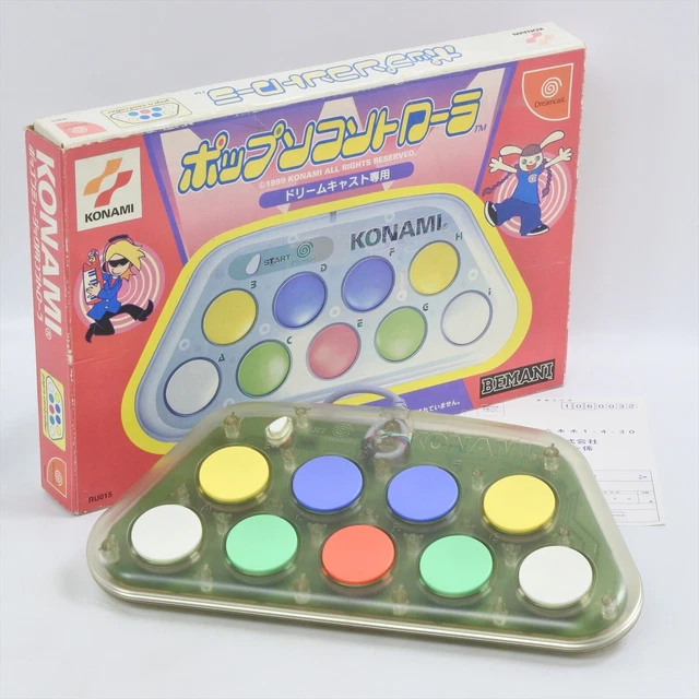 Konami POP'N controller Boxed RU015 Popn controller For Dreamcast 1684
