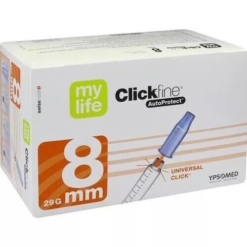 MYLIFE Clickfine AutoProtect Pen-Nadeln 8 mm 29 G, 100 St PZN 06426562