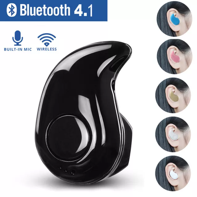 Mini Wireless Bluetooth Headset Stereo Earphone Headphone for iPhone Samsung