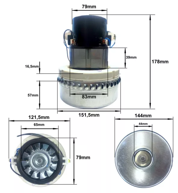 Moteur D'Aspirateur Domel Mkm Turbine Comme 7778 492.3.778 Machine 2