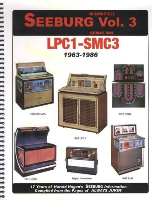 Dr Know It All's Seeburg Jukeboxes Vol 3 Ref book 1963-1986 record player
