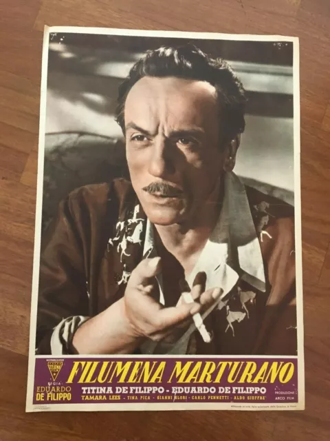 Fotobusta, Filumena Marturano,Eduardo De Filippo Titina,1 Ediz. 1951