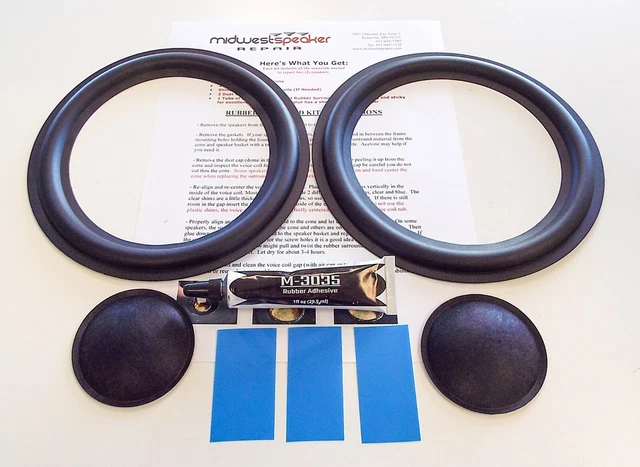 Altec Model 8, 9, 14 & 15 Speaker Refoam Kit - Includes 12" Woofer Foam, Shims & Dust Caps