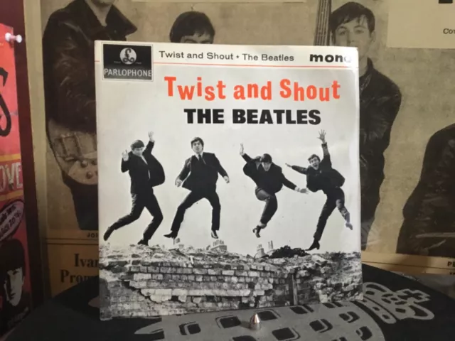 L@@K The Beatles Twist And Shout Original Uk 7”45 EP Very Rare Mispress L@@K