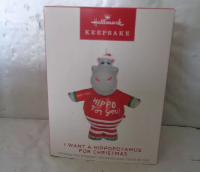 2023  Hallmark - I Want A Hippopotamus For Christmas Ornament - Magic Sound