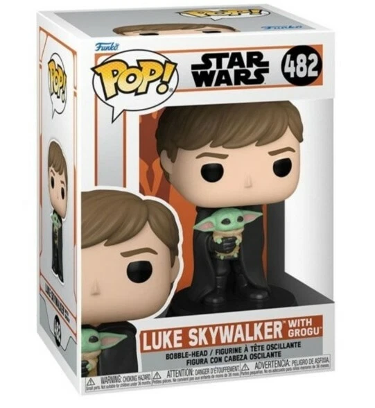 Star Wars The Mandalorian Luke Skywalker with Grogu funko pop vinyl