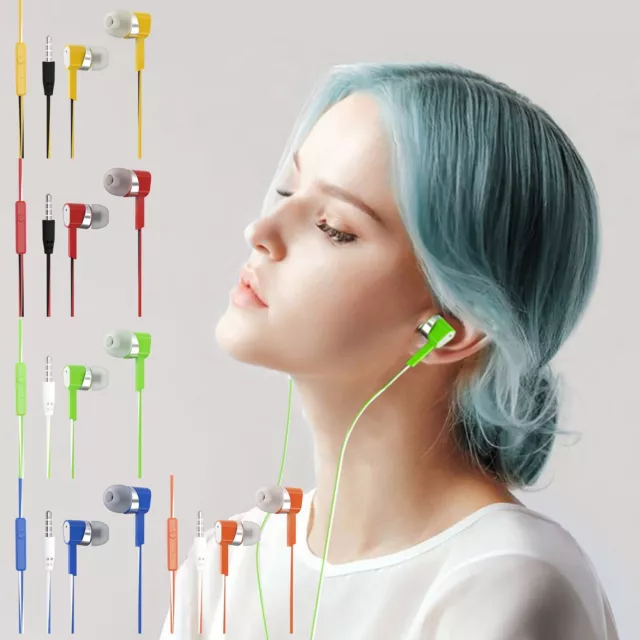 In-Ear-Kopfhörer mit Mikrofon 3,5-mm-Kopfhörer mit Kabel für iOS- und