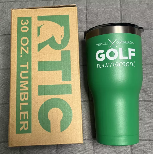 NEW RTIC 30 oz Tumbler Hot Cold Double Wall Vacuum Insulated - Green